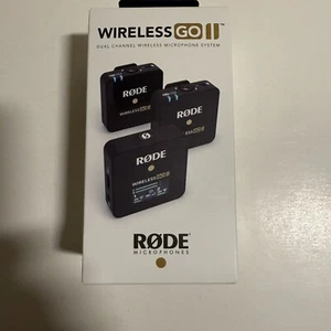 NUOVO SISTEMA MICROFONO WIRELESS RØDE Wireless Go II doppio canale RODE SIGILLATO - Foto 1 di 8