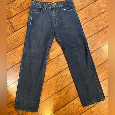 Sean John jeans mens 34 (35x34) blue cotton Baggy Relaxed Straight Hip Hop Y2K - Image 1 of 4