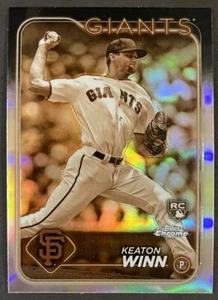 2024 Topps cromo Keaton Winn RC #208 refractor sepia - Imagen 1 de 2