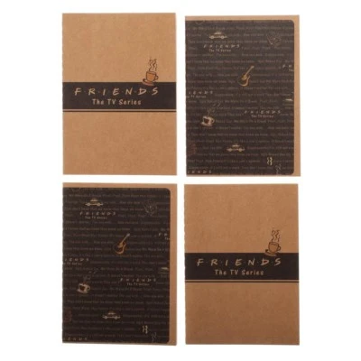 FRIENDS TV Series Mini Journals Set of 4 with 2 Designs Notebooks Notes Small  - Image 1 of 4