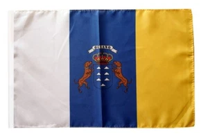 Spanien Kanaren Banner kanarische Fahnen Flaggen 30x45cm - Bild 1 von 1