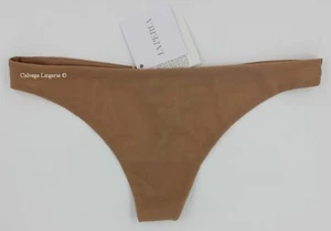 NWT La Perla 0020345 "Sexy Town" Low-Rise, 2-ply Mesh Classic Thong, Beige, L - Picture 1 of 6