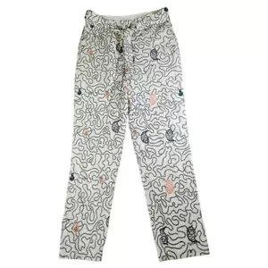 Pantaloni donna Anthropologie visti indossati conservati ricamati taglia small arte stravagante - Foto 1 di 9