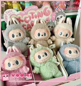 POP MART LABUBU The Monsters Etciting Macaron Plush Dolls Figure Toy Blind Boxes - Picture 1 of 13