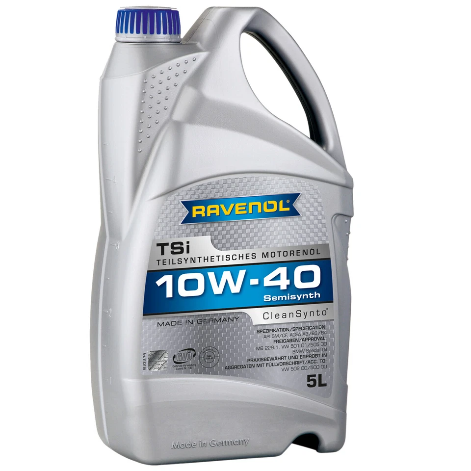 ÖLE-FLÜSSIGKEITEN Aceite de motor sintético parcial Ravenol TSi 10W 40 5L