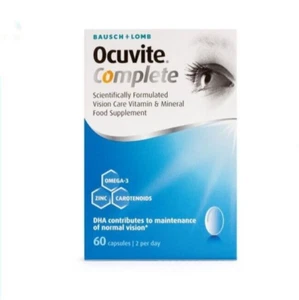 OCUVITE COMPLETE VITAMIN AND MINERAL FOOD SUPPLEMENTS 60 CAPSULES