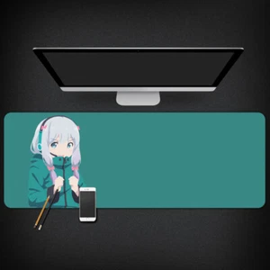 Eromanga Sensei Anime Sagiri Extended XXL Gaming Mouse Pad Mat 90x40cm Green - Picture 1 of 1