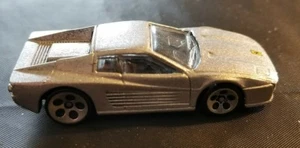 1998 Hot Wheels Ferrari f512m Metallic Silver 5DOT Wheels *First Edition* Loose - Picture 1 of 4