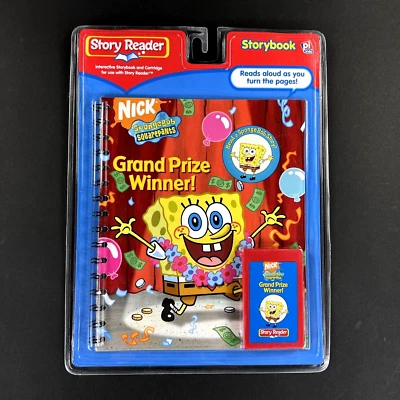 NIB NEW Story Reader Sponge Bob Square Pants Grand Prize Winner Book & Cartridge - Image 1 of 4