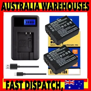 2 Battery / Lcd Charger For Panasonic Lumix DMC-TZ11 TZ15 TZ3 TZ4 TZ5 CGA-S007E - Picture 1 of 3