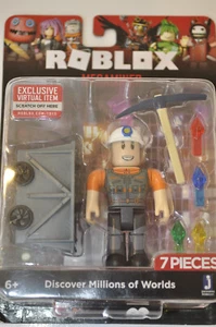 Robolox Mega Miner Mix & Match Figure with Accessories-Pick-Gems-Minecart-Sealed - Picture 1 of 23