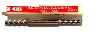 YG-1 5/32" Cobalt M42 Double End Mill Long Length 4 Flute Center Cutting - Picture 1 of 1