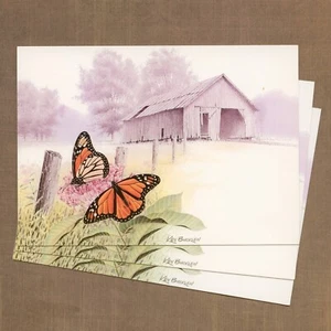 LOT OF 3 Vintage KEN BUCKLEW REGENT GET WELL Cards + Envelopes, Butterfly Barn - Bild 1 von 5