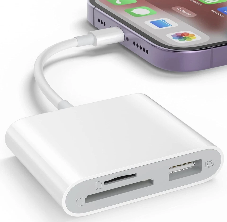 3 in 1 Card Camera Reader and USB Camera Adapter Open Box - A0023 - Image 1 of 4