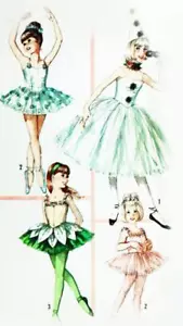 Vintage Simplicity Original Muster #6204 1965 Ballerina Kostüm Größe 12 Mädchen ungeschnitten - Bild 1 von 2