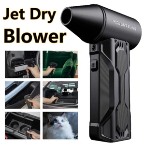 Jet Dry Mini Blower Turbo Powered 160,000 RPM Power Bank Portable Super Air Fan - Picture 1 of 22