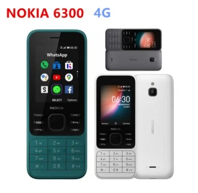 Nokia 6300 4G Wifi Cell Phone-Grey/ White/Green Unlocked Dual SIM SmartPhone - Image 1 of 4