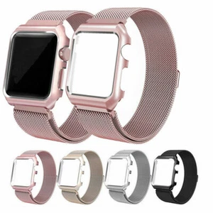 Per Apple Watch SE 3 2 1 Cinturino Magnetico Milanese Loop + Custodia  - Foto 1 di 7