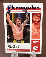 2023 Panini Chronicles UFC - MATHEUS NICOLAU *Chronicles Blue Foil SP!* #13/99