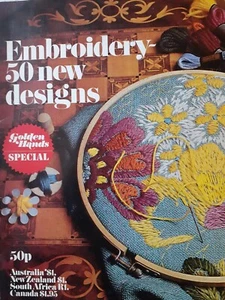 embroidery 50 new designs golden hands special book - Picture 1 of 7