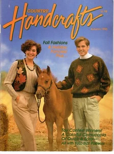 Vintage Craft Magazine Landhandwerk Herbst 1990 Muster und Anleitung - Bild 1 von 4