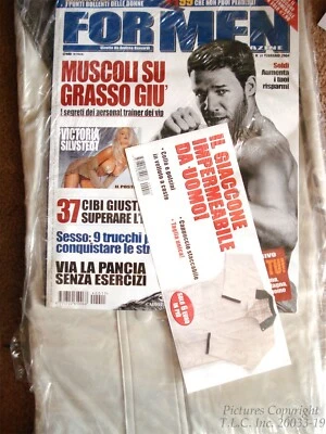 Nueva revista italiana 04 de febrero para hombre con chaqueta de lluvia de $50 con regalos adicionales Foto 1 de 4