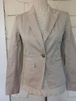Mossimo Women Size 2 Collared One Button Blazer Khaki size Small - Image 1 of 4