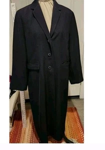 BERNARDO Womens Black Single Breasted Coat Size 14 Classic Professional Career - Picture 1 of 7