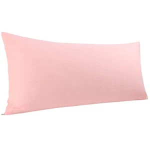 100% Egyptian Cotton Pillowcase Body Pillow Cover, 300 Thread Count Soft and ... - Picture 1 of 9