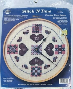 Kit de reloj de retazos Needlemagic Inc # 356 Stitch 'N Time movimiento de cuarzo sellado - Imagen 1 de 3