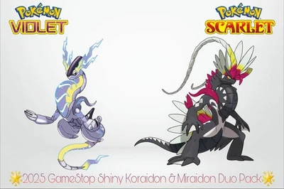 🌟2025 GameStop Both Shiny Koraidon & Miraidon Event |Pokemon Scarlet & Violet🌟