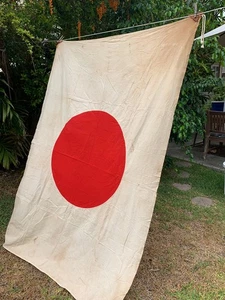 IMPERIAL JAPANESE ARMY FLAG IJA Rising Sun 2nd World War LARGE! Free USA Mail - Picture 1 of 9