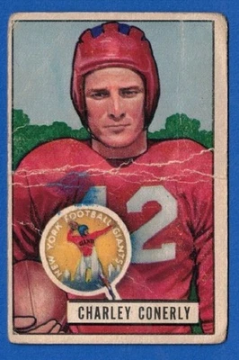 1951 Bowman Charley Conerly  Crease #56***Free Shipping*** - Image 1 of 2