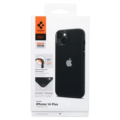 Funda Spigen Crystal Hybrid Series para Apple iPhone 14 Plus - Transparente/Negro Mate Foto 1 de 3