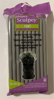 Sculpey SS1SCULPTS arcilla súper firme 1 lb, gris Foto 1 de 3