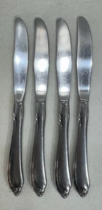 4 Oneida Oneidacraft Deluxe SHASTA Stainless Flatware Dinner Butter Knives - Picture 1 of 3