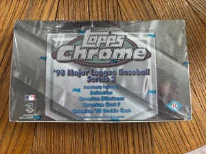 SEALED 1998 TOPPS CHROME SERIES 2 MLB BASEBALL HOBBY BOX 24 Packs, 4 Cards Pack - Picture 1 of 1