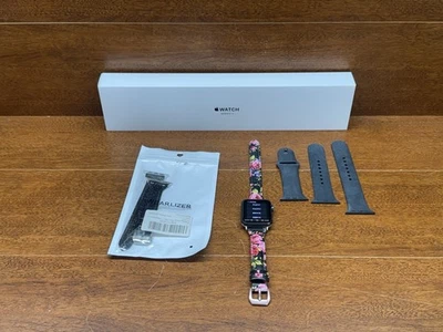 Apple Watch Series 3 38mm Space Gray Aluminum Case w/ 3 Different Bands - Image 1 of 4
