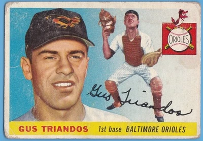 1955 Topps No64 Gus Triandos. Baltimore Orioles. GD. - Изображение 1 из 2