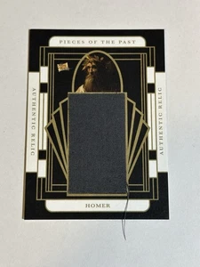 2025 PIECES OF THE PAST LEATHER MATERIAL RELIC HOMER Illiad and Odyssey - Picture 1 of 2