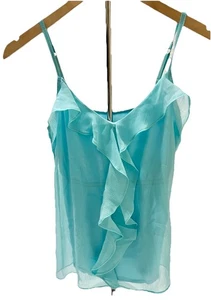 NY&Co Trägertop Damen Größe XS blau Fee Rüschen Babydoll Y2K feminin romantisch - Bild 1 von 8