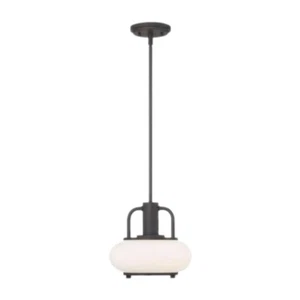 Quoizel Tribeca Bronze Transitional Glass Globe Outdoor Mini Pendant Light - Picture 1 of 5