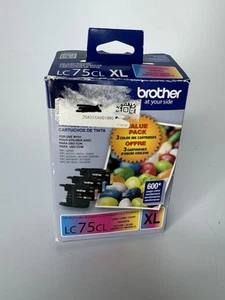 Brother LC75CL XL Original Tintenpatronen Gelb/Magenta/Cyan Ablaufdatum 04/2022 - Bild 1 von 2