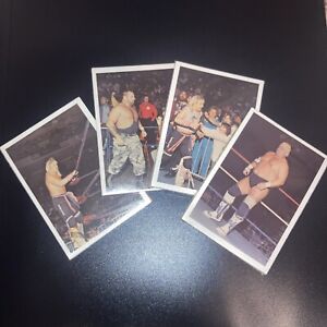 (4) 1988 Wonderama NWA Wrestling Supercards Factory SEALED PACKS Flair Sting 1