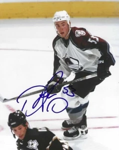 Signiertes 8x10 Derek Morris Colorado Lawine handsigniertes Foto - COA - Bild 1 von 1