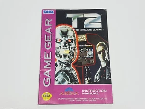 T2 The Arcade Game Sega Game Gear Original Authentic Manual Only - Picture 1 of 22