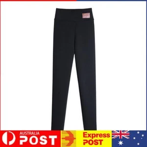 Fleece Lined Ladies Leggings Plush Thicken Slim Pants Soft Elastic Female Bottom - Picture 1 of 13