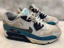 NIKE Air Max 90 GS Zebra Geyser Youth Size 7Y Grey Brave Blue 307793-087