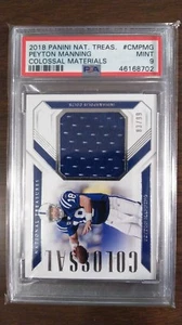 2018 Panini National Treasures Colossal Materials Peyton Manning /99 PSA 9 Pop 1 - Picture 1 of 2