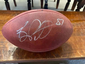 Brandon Pettigrew Signed Official Duke NFL Game Football Psa Dna Coa Lions - Picture 1 of 5